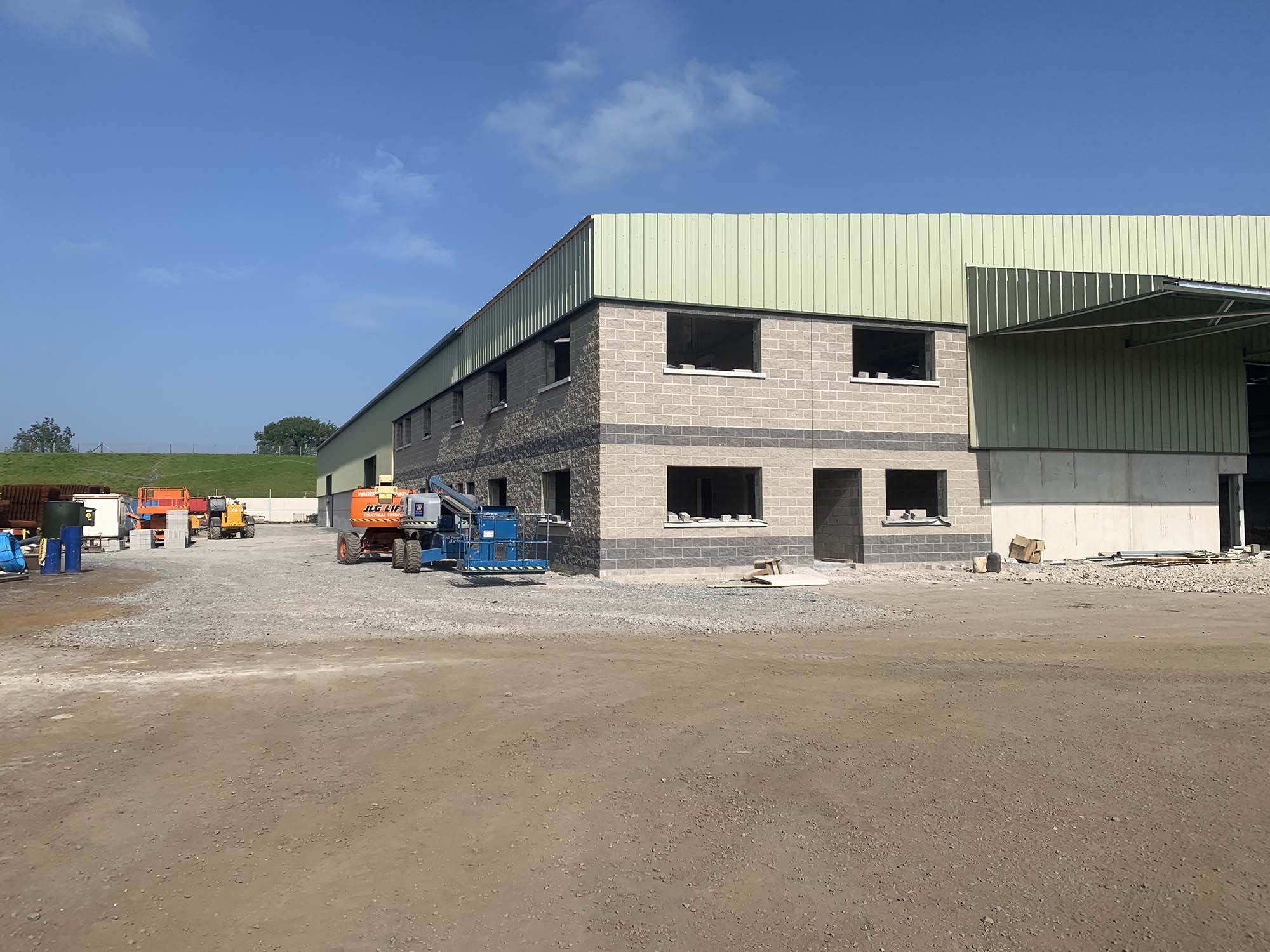 Outside view of new built office space